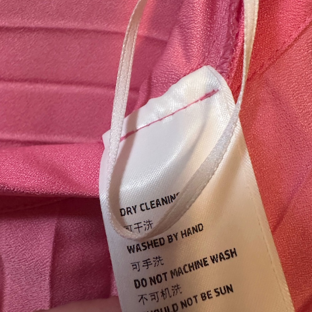 Chic High-Low Pink Skirt - Picture 8 of 8